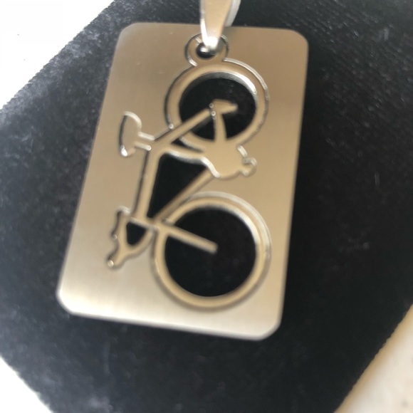 New Listing  Laser Cut Bike Pendant or Dog Tag - Picture 3 of 8